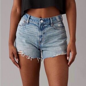 American Eagle High Rise Curvy Relaxed Denim Shorts 8